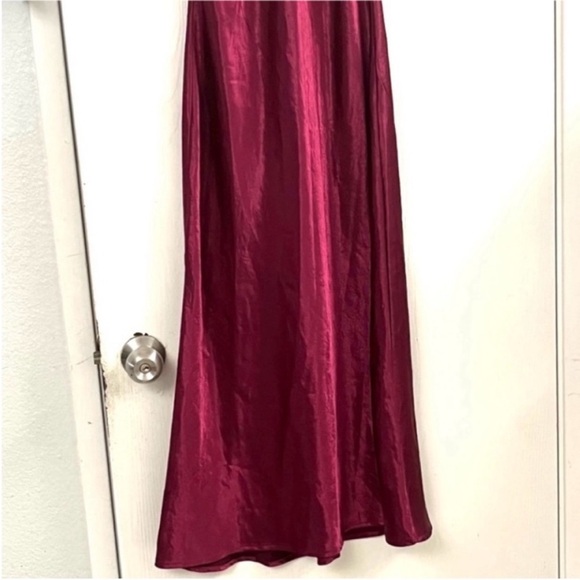 House of Harlow 1960 Sleeveless Magenta Midi Dress Key Hole Back Size M - Picture 6 of 10